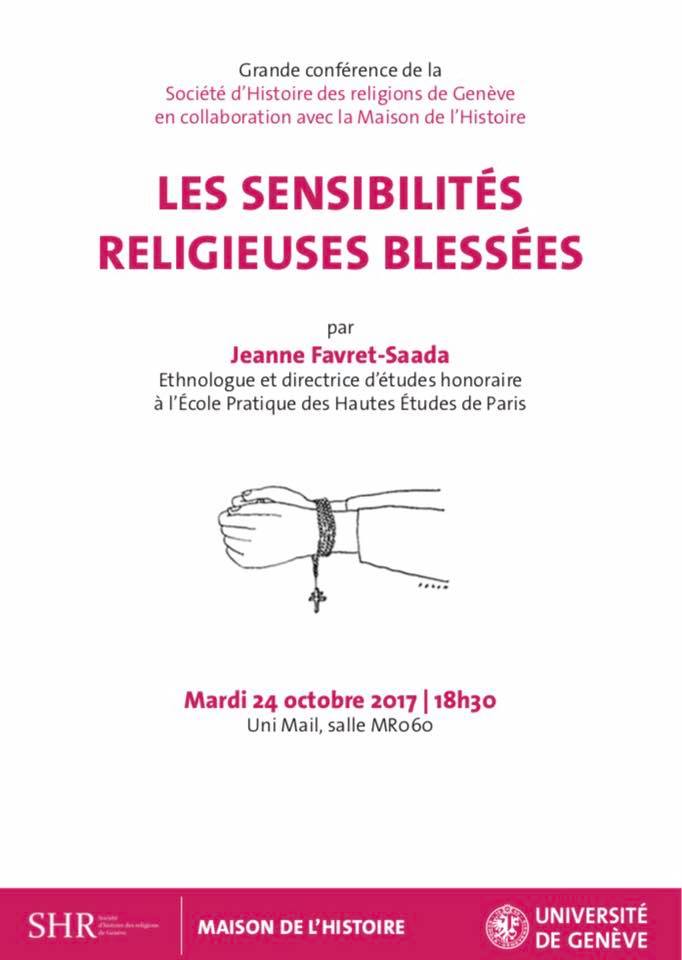 Jeanne Favret Saada Les Mots La Mort Les Sorts Activités de la Société genevoise d'histoire des religions